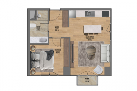 Продажа квартиры  в Стамбуле, Турция 4 комн., 150м2, №186402 – фото 19