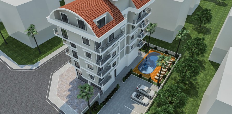1+1 Lejlighed  i Kargicak, Alanya, Antalya, Tyrkiet Nr. 185384
