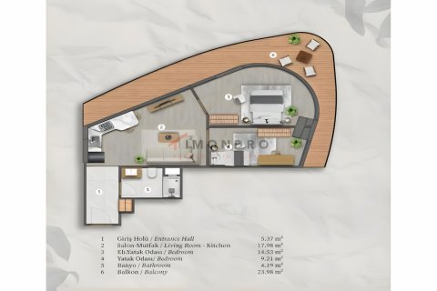 Apartment for sale  in Besiktas, Istanbul, Turkey, 3 bedrooms, 145m2, No. 193350 – photo 21