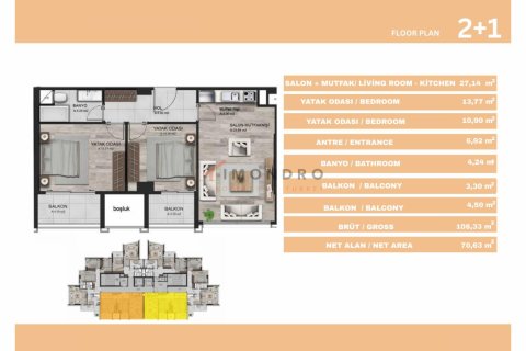 آپارتمان در Sariyer،  Istanbul ، ترکیه 3 خوابه ، 134 متر مربع.  شماره 193357 - 18