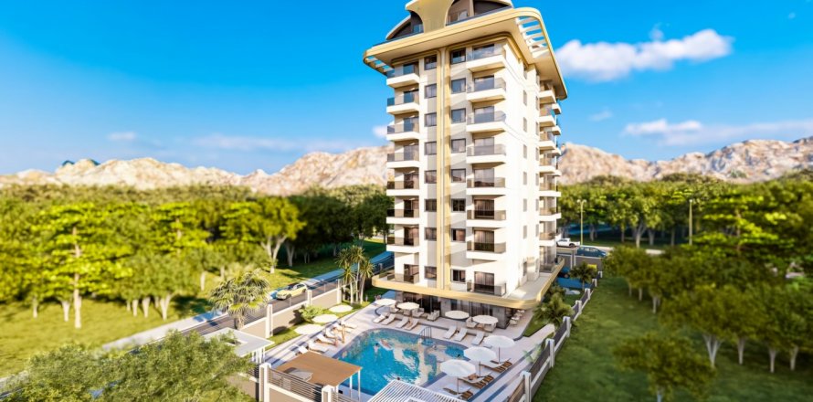 1+1 Lejlighed  i Mahmutlar, Antalya, Tyrkiet Nr. 171230