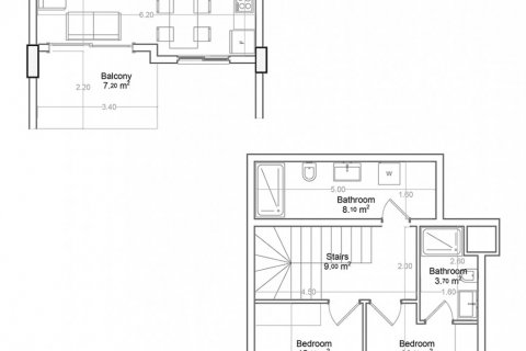 Пентхаус в Yekta Green Life Gazipasa Residence 2+1, Газипаша, Анталья, Турция №160743