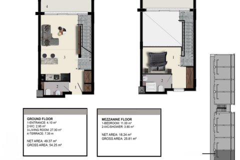 Продажа квартиры  в Гирне, Северный Кипр 1+1, 66м2, №190702 – фото 13