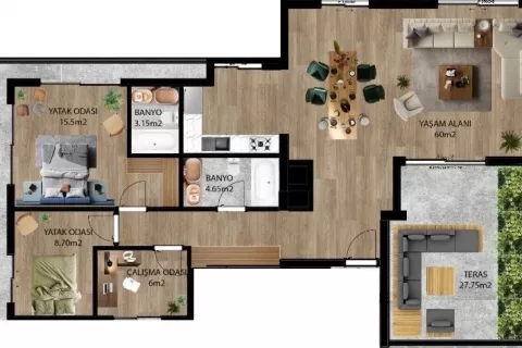 3+1 Lejlighed i Aksu, Antalya, Tyrkiet Nr. 183118 - 9