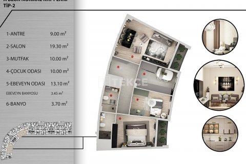 Продажа квартиры  в Анталье, Турция 3+1, 155м2, №194100 – фото 30