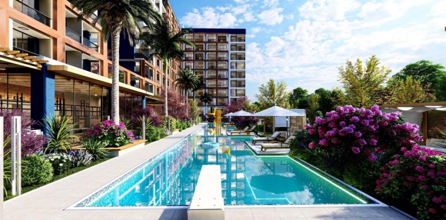 Квартира  1-х ком. в Мерсине, Турция №186412