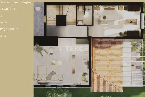 Продажа виллы в Сеферихисаре, Измире, Турция 3+1, 115м2, №211376 – фото 16