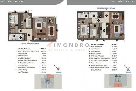 Продажа квартиры  в Картале, Стамбуле, Турция 3+1, 193м2, №188846 – фото 24