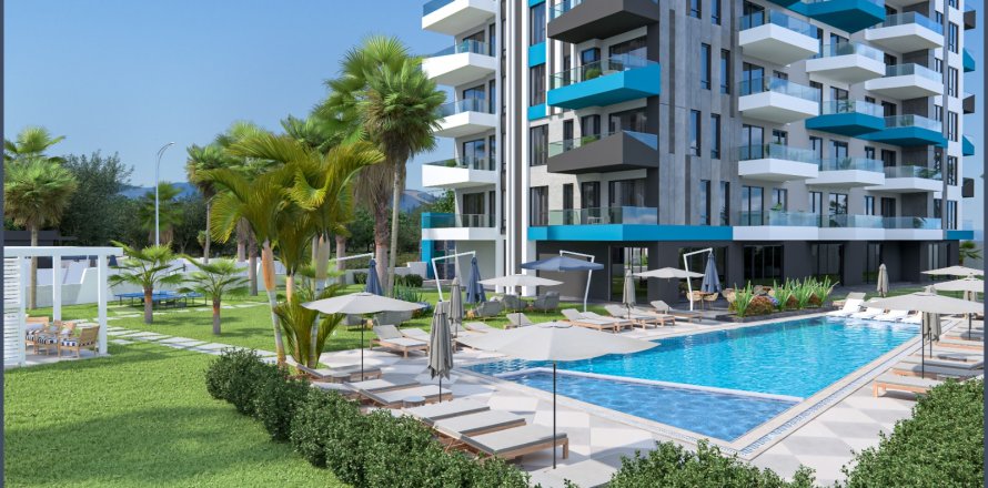 Daire  1+1  Alanya, Antalya, Türkiye №185802