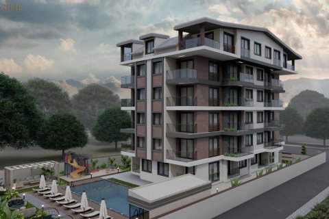 1+1 Lejlighed  i Alanya, Antalya, Tyrkiet Nr. 185804 - 2