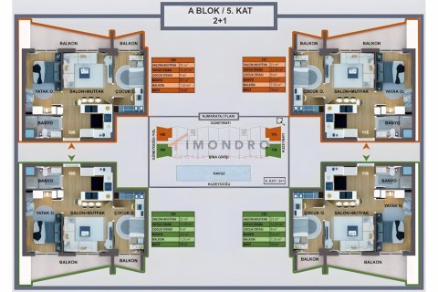 Продажа виллы  в Кепезе, Анталье, Турция 2+1, 130м2, №193651 – фото 14