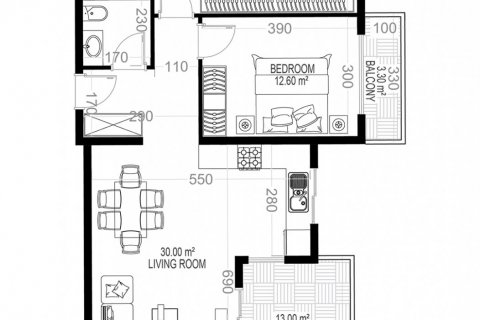 2+1 Leilighet i Yekta Sungate Residence, Gazipasa, Antalya, Tyrkia Nr. 160688