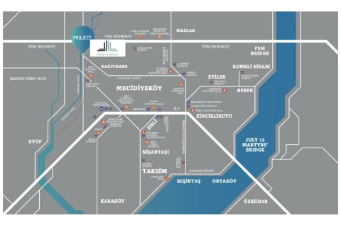Продажа квартиры  в Стамбуле, Турция 2 комн., 68м2, №186332 – фото 15