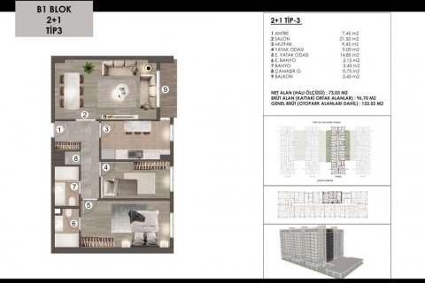 Lägenhet  i Istanbul, istanbul, Turkiet Nr. 186085 - 18