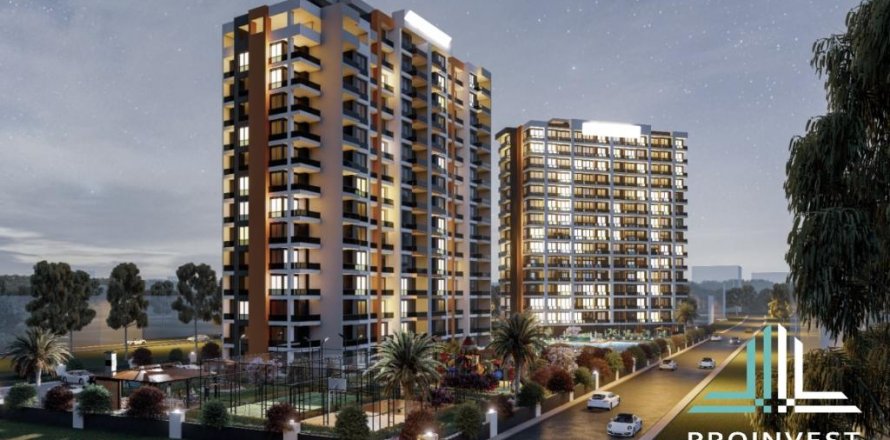 آپارتمان در Mersin ، ترکیه 72 متر مربع. شماره 186114