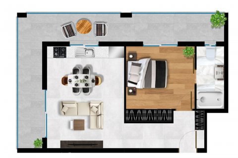 آپارتمان در  فاماگوستا ، ترکیه 65 متر مربع.  شماره 210727 - 8