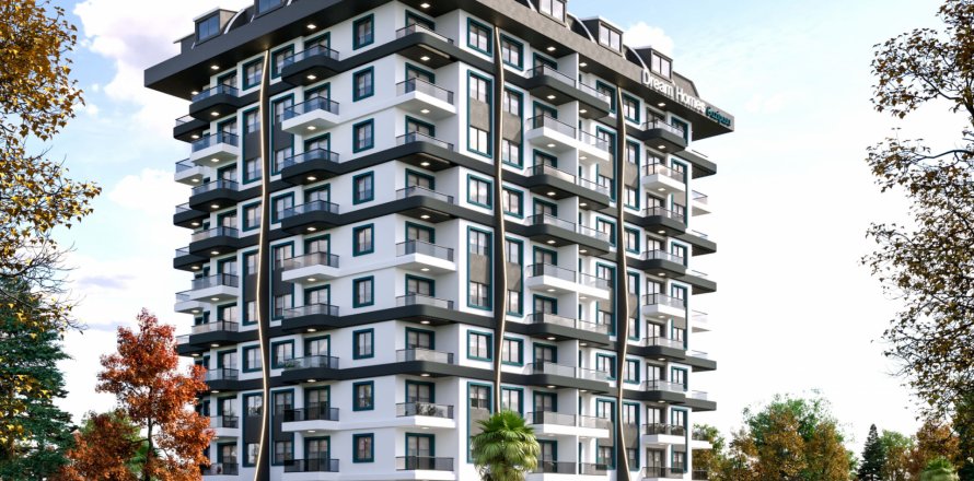 Daire  1+1  Alanya, Antalya, Türkiye №185798