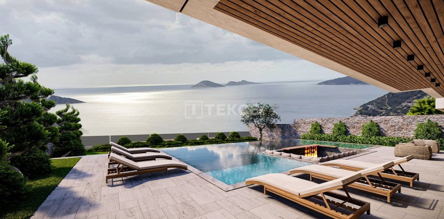 Villa  4+1  Kaş, Antalya, Türkiye №166076