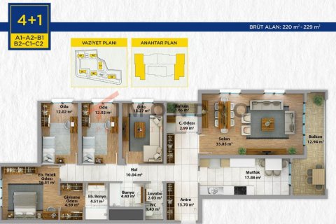 3+1 Lejlighed  i Istanbul, Tyrkiet Nr. 192091 - 9