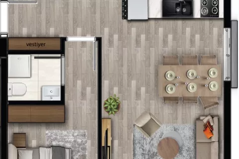 2+1 Lejlighed  i Aksu, Antalya, Tyrkiet Nr. 183208 - 12