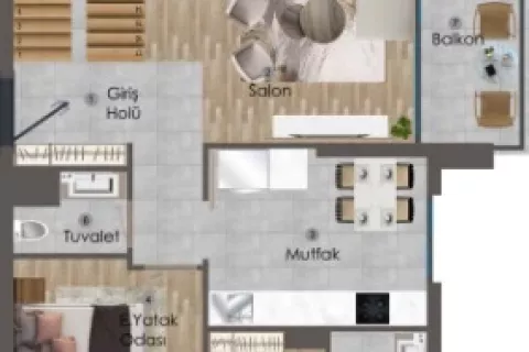 3+1 Lägenhet  i Mugla, Turkiet Nr. 183246 - 27
