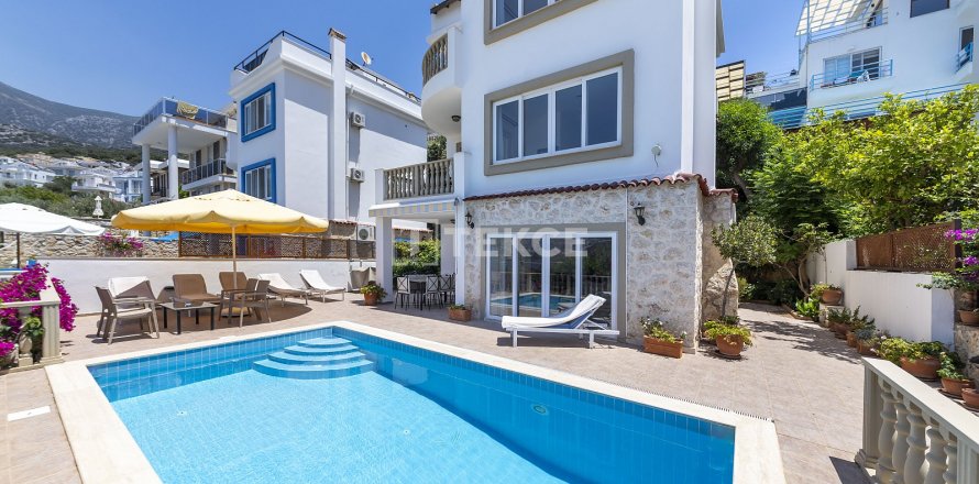 4+1 Villa  i Kas, Antalya, Tyrkiet Nr. 193894