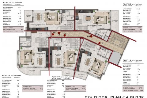 Продажа квартиры  в Аланье, Анталье, Турция 1+1, 52м2, №193248 – фото 20