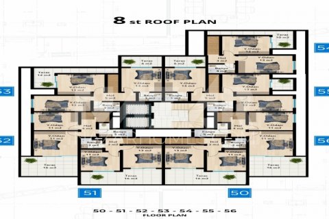 1+1 Lejlighed  i Mahmutlar, Antalya, Tyrkiet Nr. 189817 - 24