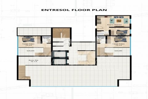 1+1 Lejlighed  i Mahmutlar, Antalya, Tyrkiet Nr. 189817 - 25