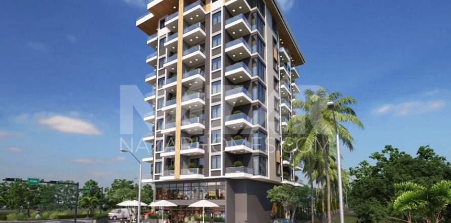 1+1 Lejlighed  i Mahmutlar, Antalya, Tyrkiet Nr. 189817