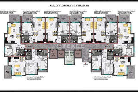 Apartment for sale in Alanya, Antalya, Turkey, 1 bedroom, 57m2, No. 166967 – photo 24