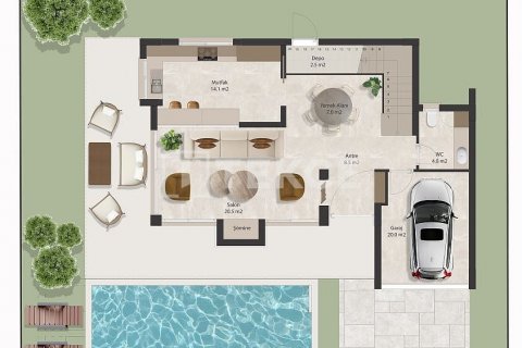 Продажа виллы  в Гирне, Северный Кипр 3+1, 225м2, №194054 – фото 10