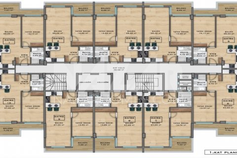 Продажа квартиры  в Аланье, Анталье, Турция 1+1, 56м2, №189812 – фото 24