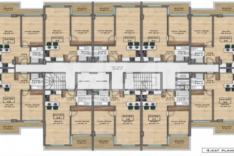 Продажа квартиры  в Аланье, Анталье, Турция 1+1, 56м2, №189812 – фото 20