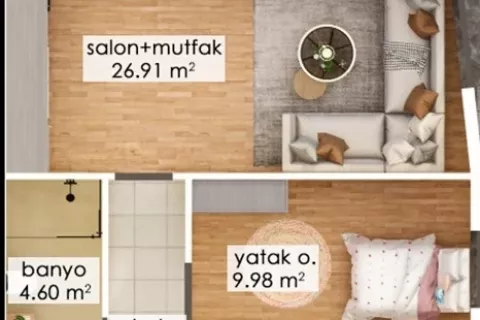 2+1 Leilighet  i Mugla, Tyrkia Nr. 183462 - 10