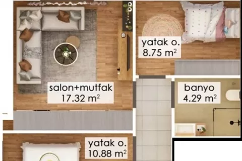 Продажа квартиры  в Мугле, Турция 2+1, 60м2, №183461 – фото 10