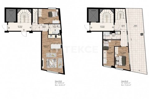 Продажа пентхауса в Стамбуле, Турция 2+1, 73м2, №192968 – фото 5