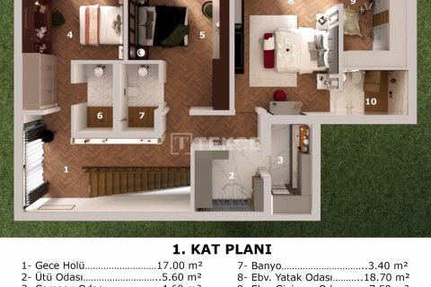 Продажа виллы в Муданье, Бурсе, Турция 4+1, 310м2, №192966 – фото 18