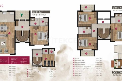 4+2 Villa  i Milas, Mugla, Tyrkia Nr. 170599 - 23