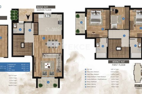 4+2 Villa  i Milas, Mugla, Tyrkia Nr. 170599 - 24