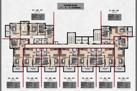 Продажа квартиры  в Аланье, Анталье, Турция 2 комн., 37м2, №186407 – фото 11