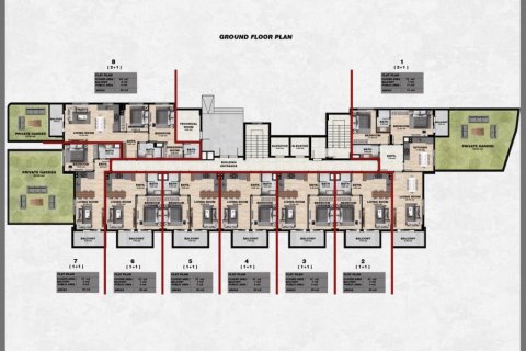Продажа квартиры  в Аланье, Анталье, Турция 2 комн., 37м2, №186407 – фото 15