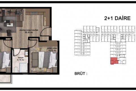 Daire   Mersin, Türkiye №186406 - 14