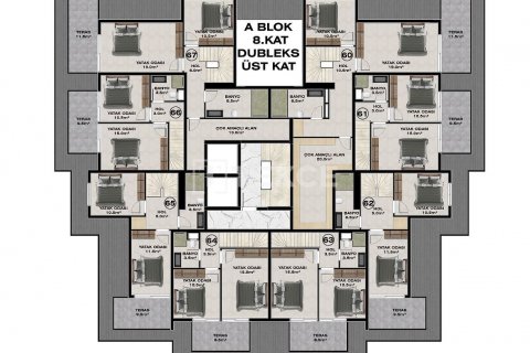 Продажа квартиры  в Аланье, Анталье, Турция 1+1, 53м2, №186849 – фото 30