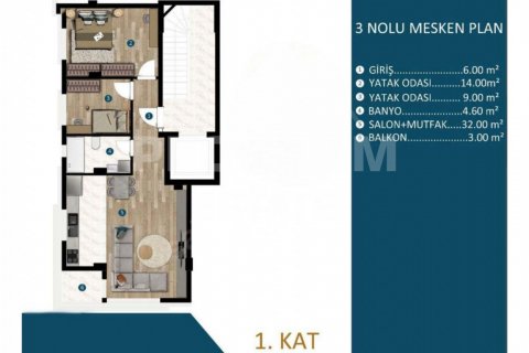 Apartment for sale  in Kepez, Antalya, Turkey, 60m2, No. 185279 – photo 11