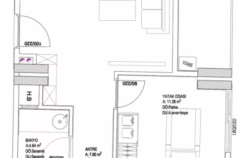 3+1 Leilighet  i Aksu, Antalya, Tyrkia Nr. 189523 - 18