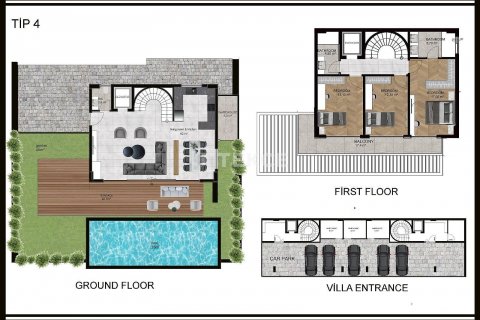 Продажа виллы  в Аланье, Анталье, Турция 4+1, 290м2, №175468 – фото 30