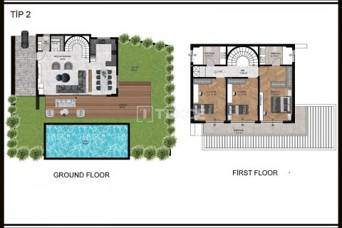 Продажа виллы  в Аланье, Анталье, Турция 4+1, 290м2, №175468 – фото 28