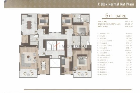 Apartment for sale  in Istanbul, Turkey, 2 bedrooms, 130m2, No. 193931 – photo 13