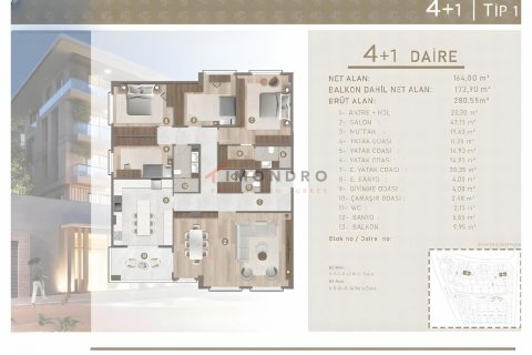 Apartment for sale  in Istanbul, Turkey, 2 bedrooms, 130m2, No. 193931 – photo 17